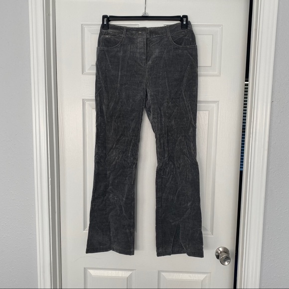 St. John Sport by Marie Gray Gray Corduroy Pants - Picture 3 of 8